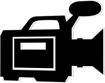 video camera icon silhouette